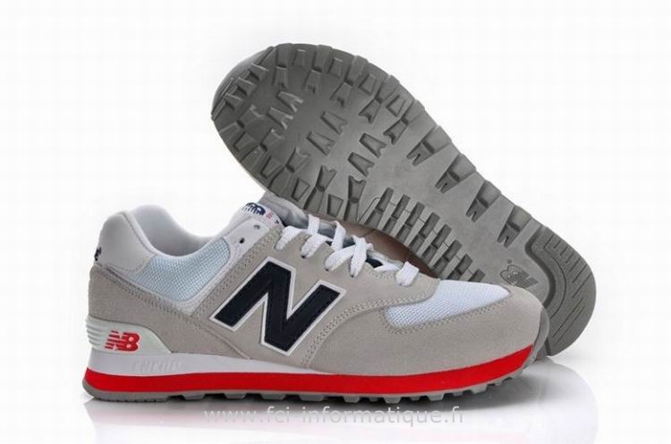 new balance homme grise et rouge